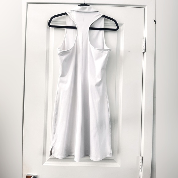 Alo Yoga White Sleeveless Polo Tennis Dress | Athletic Mini | Size L - Picture 5 of 5